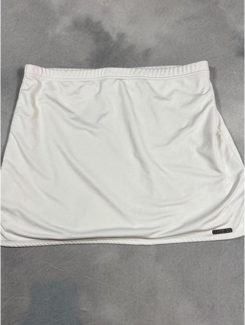 Vintage 90s / Y2K Wilson Hyper-Tek White Tennis Skirt Black Trim Size M